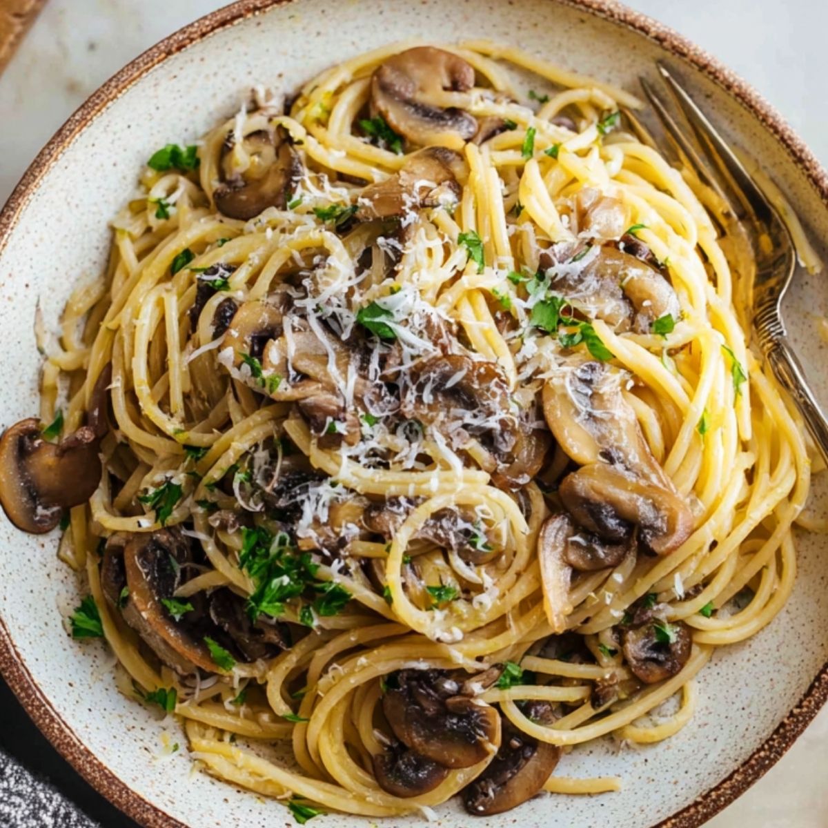15 Minute Mushroom Spaghetti